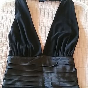 Mixit Black Chiffon Halter Dress